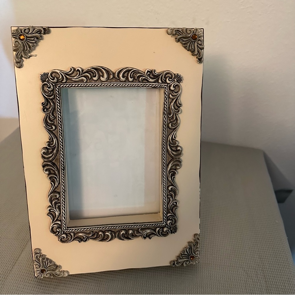 Picture Frame Nice Decorated Cream Color